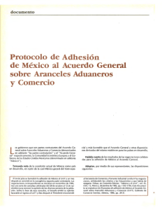 Protocolo de Adhesión de México al Acuerdo General sobre