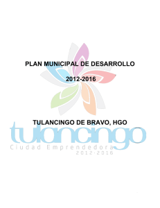plan municipal de desarrollo 2012-2016