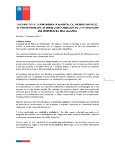 Discurso de la Presidenta de la República, Michelle Bachelet