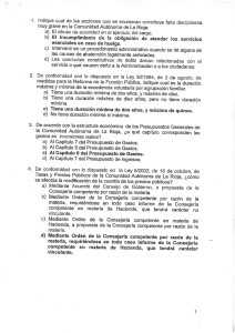 `l. Indique cual de las acciones que se enumeran constituye falta