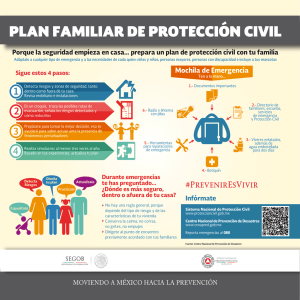plan familiar de protección civil
