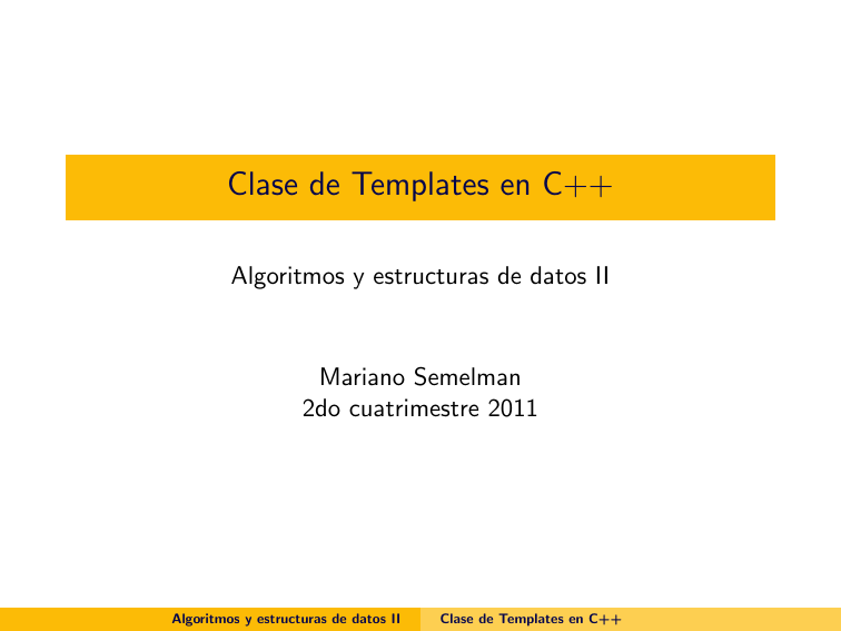 Clase de Templates en C++