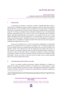 Las formas del color - Revista Iberoamericana de Educación