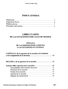 Derecho de sucesiones conforme al Código Civil boliviano
