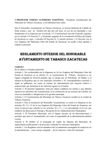 reglamento interno de cabildo y trabajo en comisiones