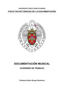 Documentación musical - Universidad Complutense de Madrid