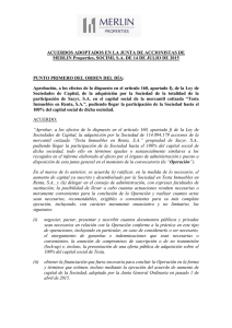 Acuerdos Junta General Julio 2015