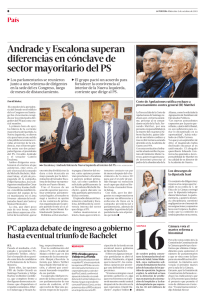 Andrade y Escalona superan diferencias en cónclave de sector
