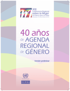 "40 años de Agenda Regional de Género".
