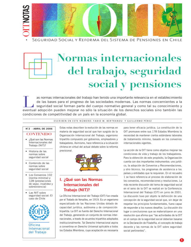 Normas Internacionales Del Trabajo, Seguridad Social Y