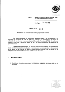 ref.: modifica circular n°695 de 1987