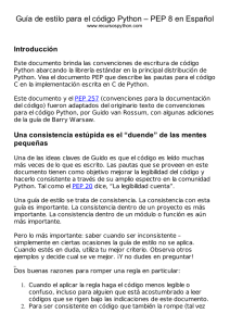 PEP 8 en Español - Guía de estilo para el código Python | Recursos