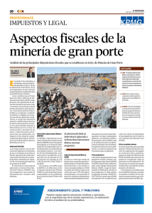 Aspectos fiscales de la minería de gran porte