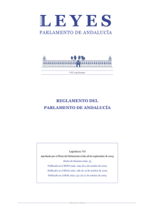 Reglamento - Parlamento de Andaluc&iacute;a