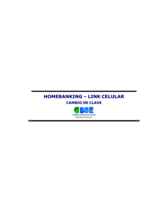 Homebanking - Link Celular - Manual de Usuario