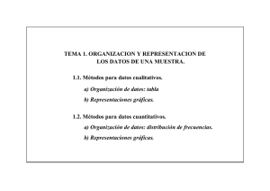 Tema 1. Organización y representación de los datos de
