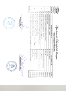 Plan de Inversion Municipal PP 2016