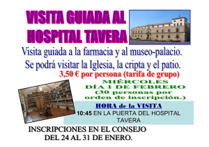 Visita Hospital Tavera 1 de Febrero 2012