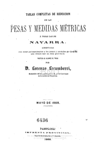 Tablas completas de reduccion de las pesas y medidas métricas á