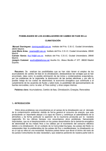 posibilidades de los acumuladores de cambio de fase en la