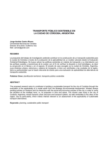 transporte público sostenible en la ciudad de córdoba, argentina