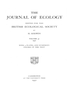 THE JOURNA L OF ECOLOGY