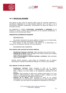 Notas de interés - Universidad de Murcia