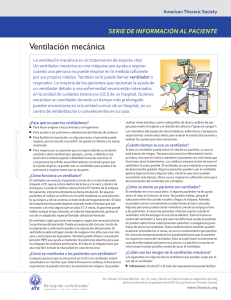 Ventilación mecánica - American Thoracic Society