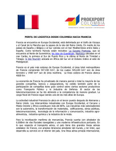 perfil de logistica desde colombia hacia francia