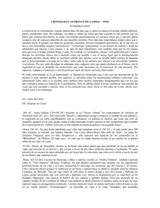 CRONOLOGIA ASTRONAUTICA (360AC - 1929)