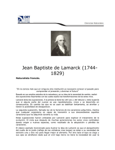 Jean Baptiste de Lamarck