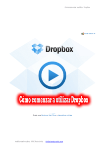Cómo comenzar a utilizar Dropbox