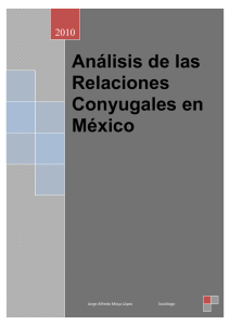 Análisis de las Relaciones Conyugales en México