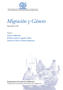 Migración y Género - Conferencia Regional sobre Migración