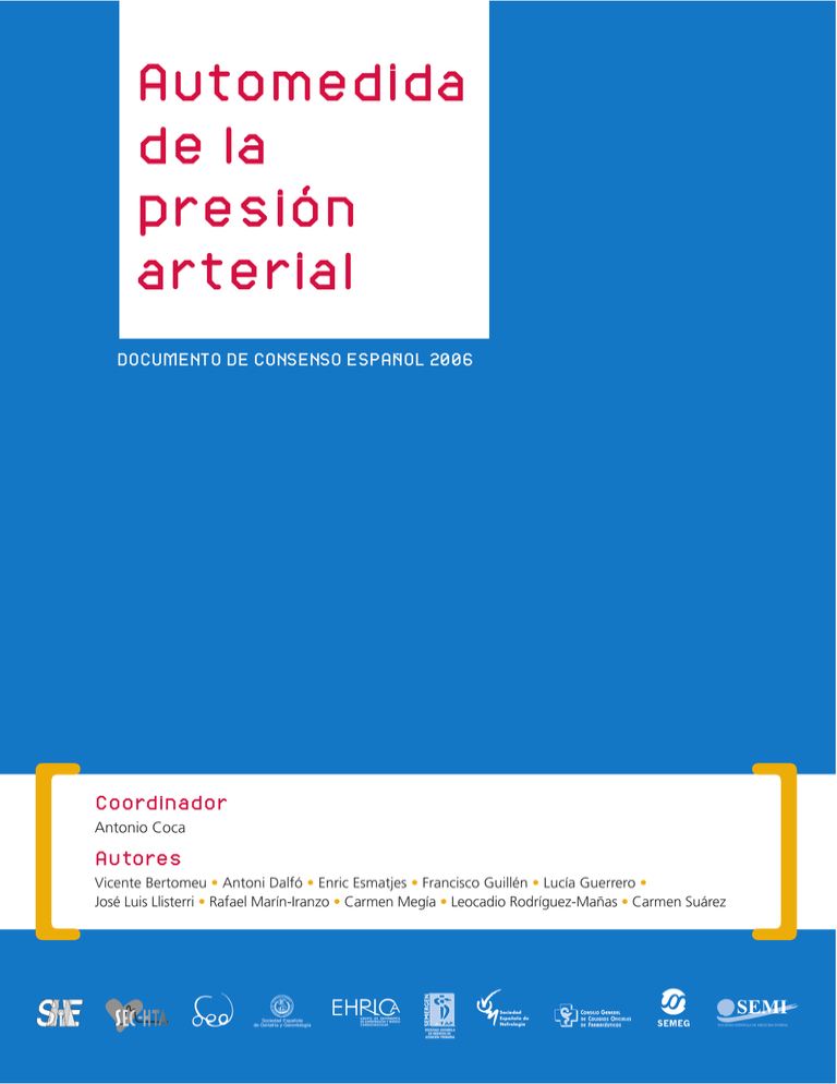 Automedida De La Presión Arterial - Sociedad Española De Cardiología