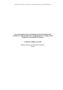 plan de formacion en modificacion de habitos de conducta