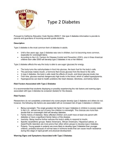 Type 2 Diabetes - School Webmasters