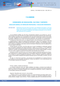 acceso al grado medio - Boletín Oficial de Cantabria