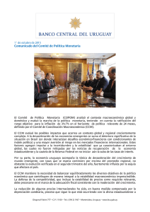 Copom_Octubre_2015 - Banco Central del Uruguay