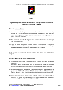 ANEXO 1 Reglamento para la elección de Presidente de la