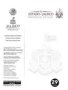 Sección IV - Gobierno del Estado de Jalisco