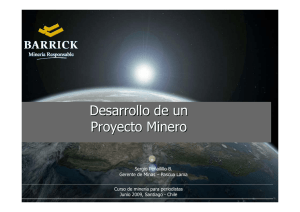 Desarrollo de un Proyecto Minero