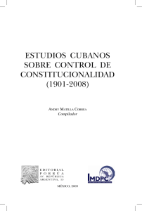estudios cubanos sobre control de constitucionalidad