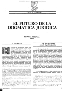 el futuro de la dogmática jurídica