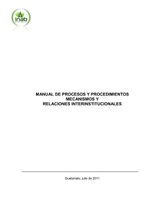 6.19 Manual de procesos y procedimientos Mecanismos y