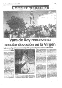 ` La devoción a la \ﬁrgea del Rosan`o se remonta al sigt0 XVI y