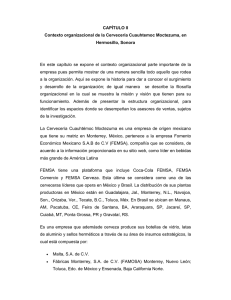 CAPÍTULO II Contexto organizacional de la Cervecería Cuauhtemoc