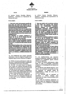 Page 1 Ajuntament de . Vilahova del Camí B A N · La senyora