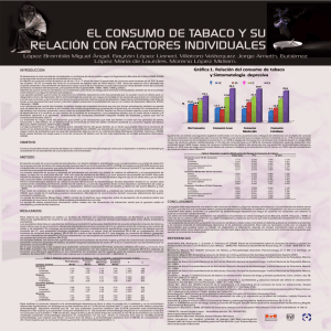 El consumo de tabaco y su relación con factores individuales