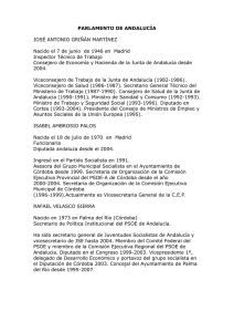 CV Candidatura Parlamento Andalucia